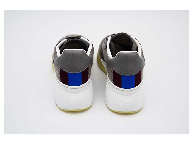 Stella Mc Cartney Sneaker in feltro Stella McCartney Blu Beige Grigio - vista 5