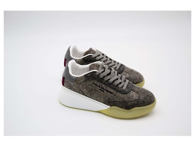 Stella Mc Cartney Sneaker in feltro Stella McCartney Blu Beige Grigio - vista 7