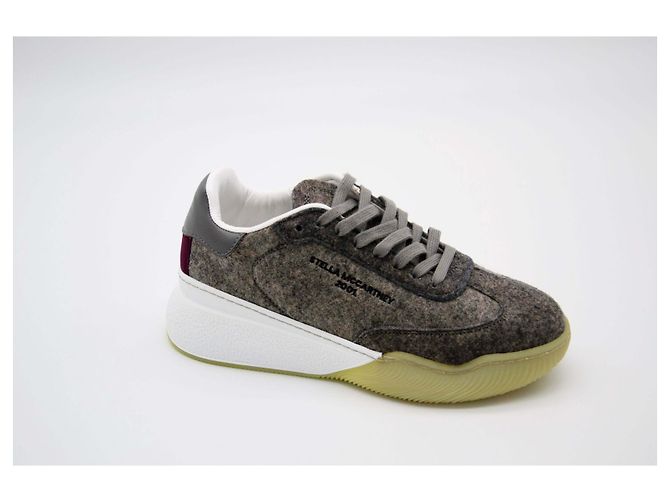 Stella Mc Cartney Sneaker in feltro Stella McCartney Blu Beige Grigio - vista 8