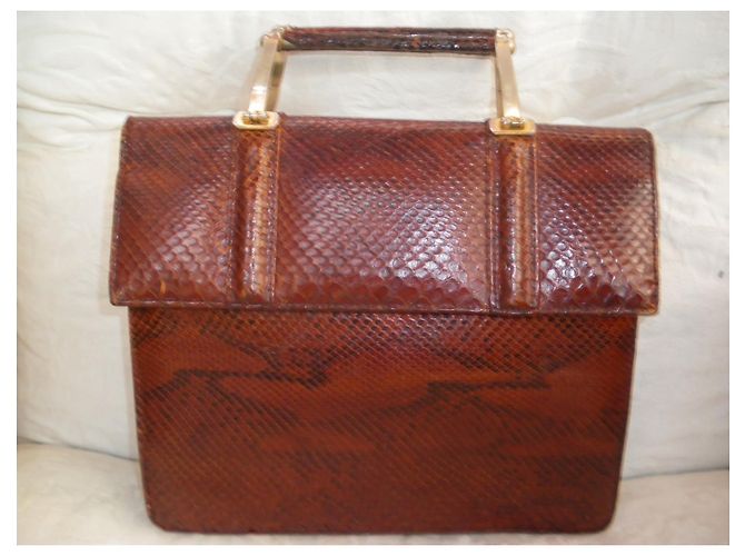 Autre Marque Handtasche aus Pythonleder - Ansicht 2