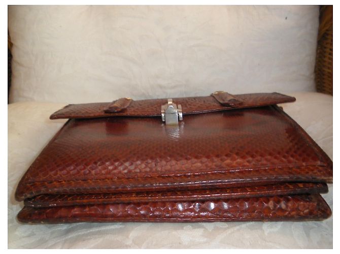Autre Marque Handtasche aus Pythonleder - Ansicht 3