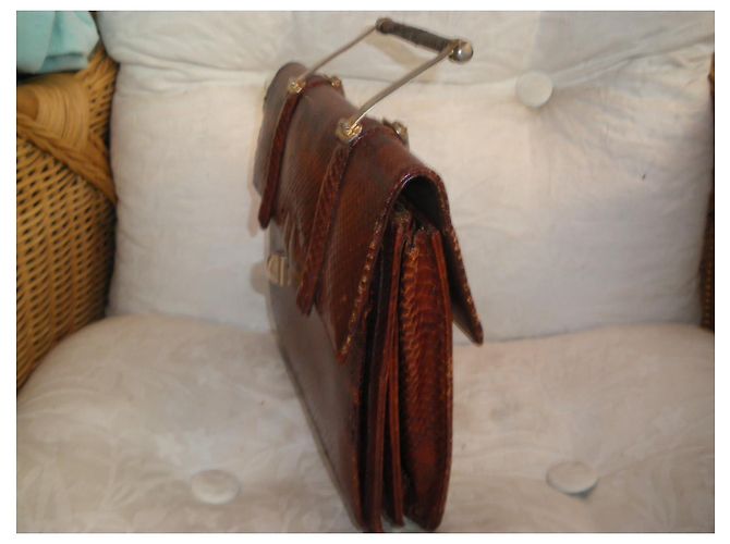Autre Marque Handtasche aus Pythonleder - Ansicht 4