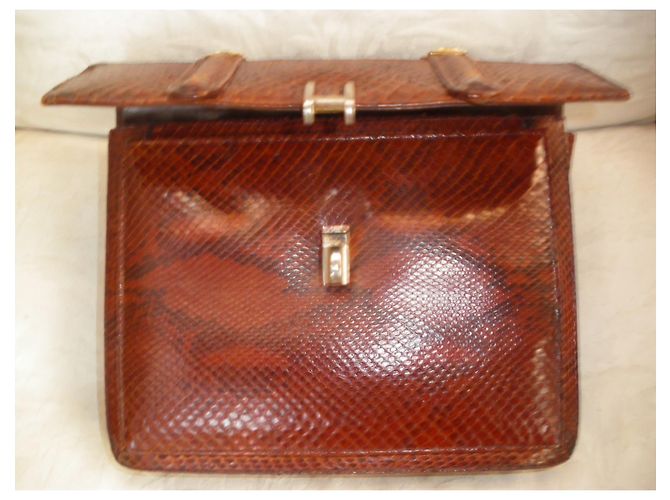 Autre Marque Handtasche aus Pythonleder - Ansicht 5