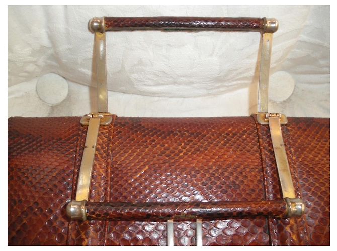 Autre Marque Handtasche aus Pythonleder - Ansicht 9