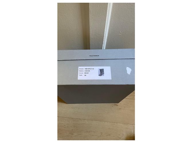 Stivaletti Tila March Grigio Pelle e Tela - vista 9