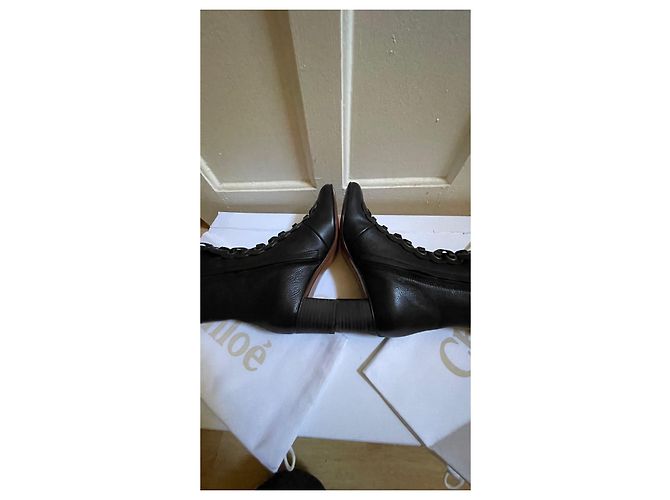 Botas Chloé de cuero negro 36,5 - vista 6