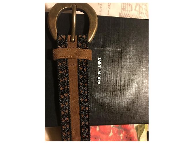 Saint Laurent belt light brown leather - view 2