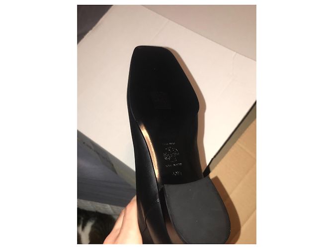 Versace Stiefel Kalbsleder Größe 40.5 Schwarz Golden - Ansicht 9