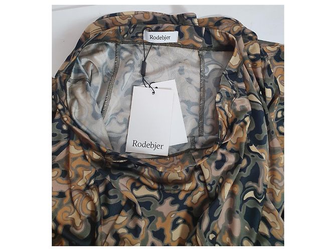 Autre Marque Falda midi Yulia de punto estampado Rodebjer Multicolor - vista 8