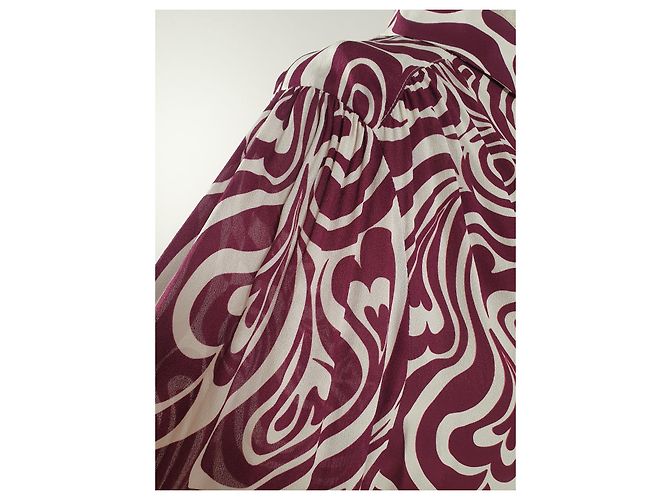 Claudie Pierlot Blusa Camisa Roxa Branca Multicor - vista 4