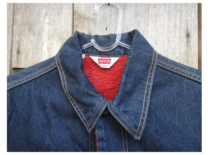 Vintage Levi's Jacke Größe M Blau - Ansicht 2