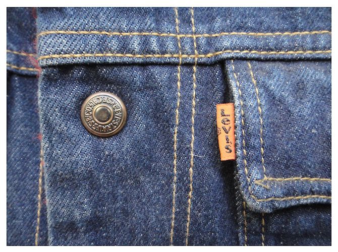Vintage Levi's Jacke Größe M Blau - Ansicht 5
