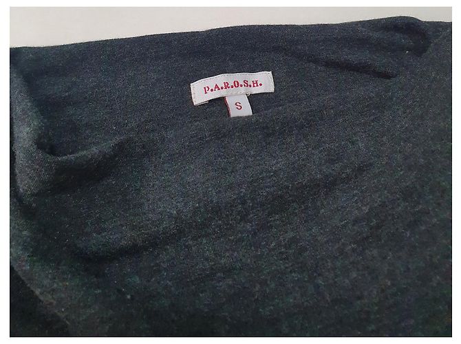 Vestido Parosh gris de algodón y poliamida - vista 6