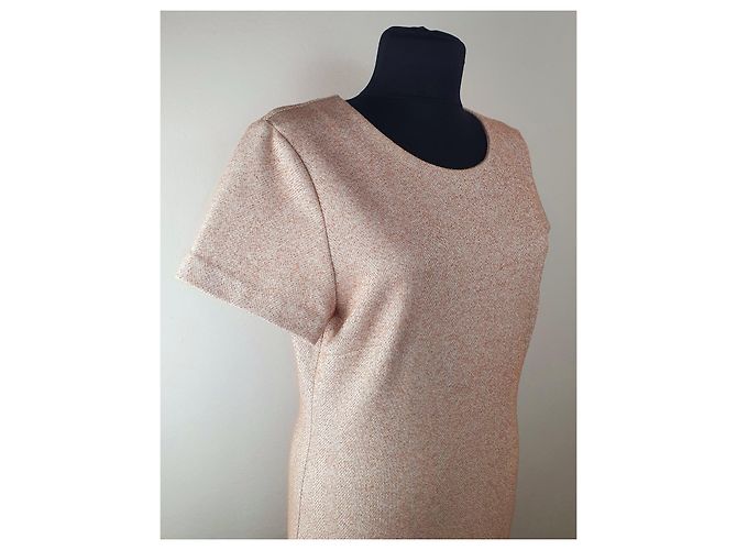 Ganni Mods Kleid Rosa Baumwolle Polyester Pink - Ansicht 2