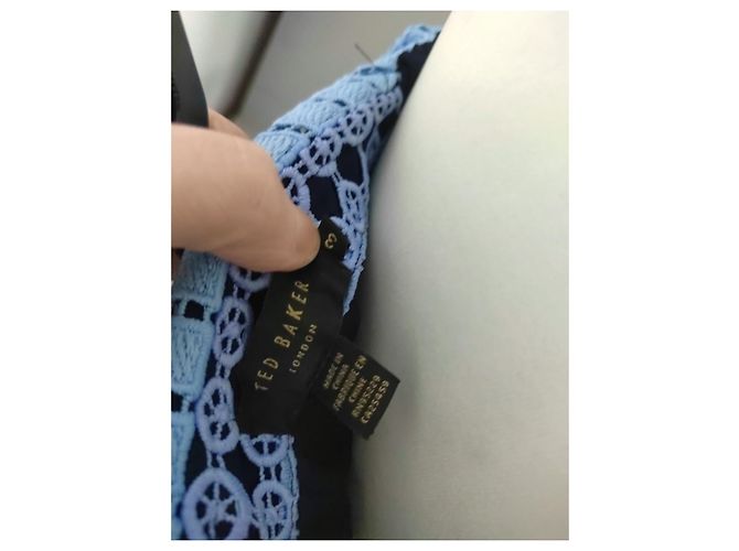 Abito Ted Baker con spalle scoperte blu - vista 2