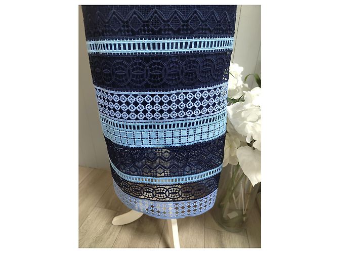 Abito Ted Baker con spalle scoperte blu - vista 6