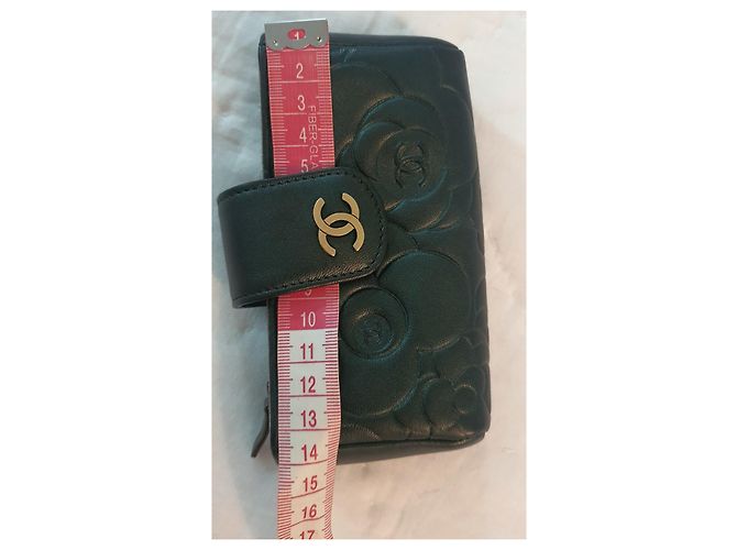 Chanel Kamelie Schultergurt Schwarz Golden - Ansicht 12