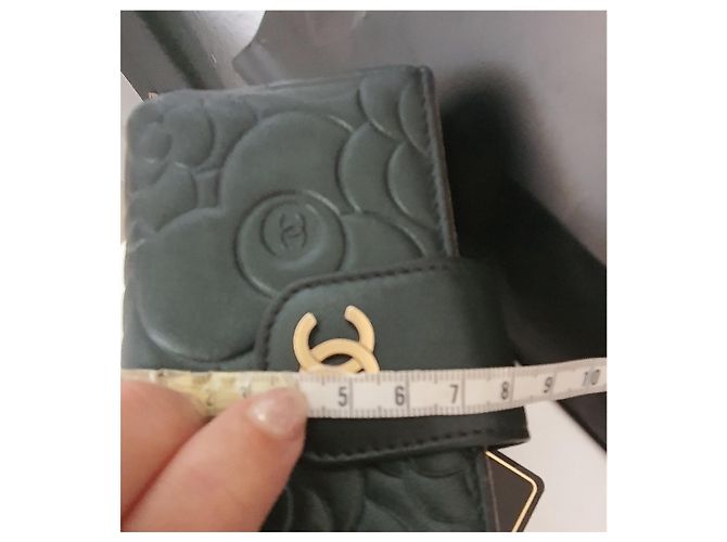 Chanel Kamelie Schultergurt Schwarz Golden - Ansicht 15