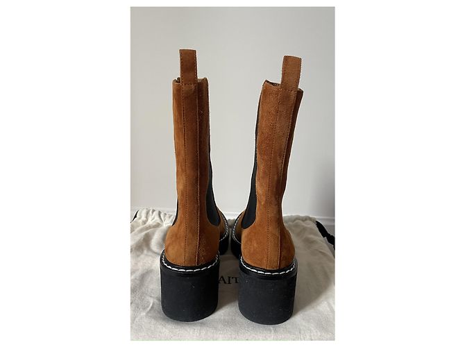 Botas altas Khaite Calgary de ante cognac Coñac - vista 3