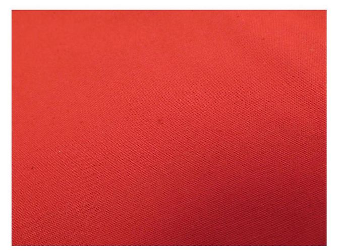 Hermès COUVERTURE/PLAID/COUVRE LIT  REVERSIBLE TOILE COTON ROUGE PLAID COUVRE LIT BLANKET - vue 2