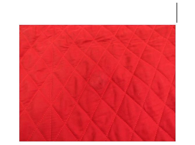 Hermès NEUF HERMES COUVERTURE DE PRESENTATION MATELASSE CHEVAL EN COTON ROUGE NEW - vue 9