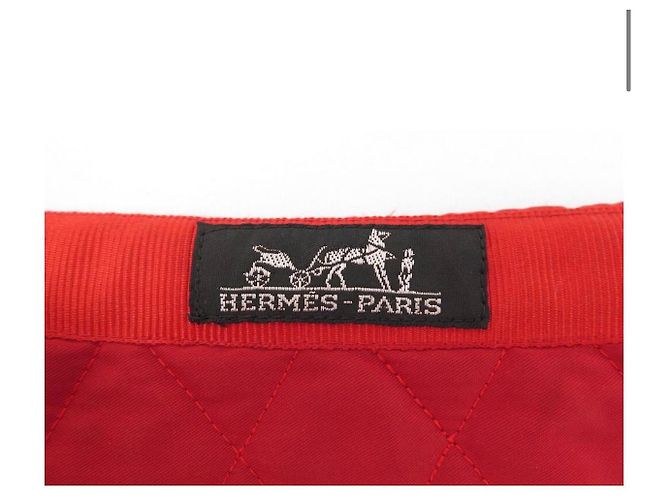 Hermès NOVA ALMOFADA DE SELA HERMES MATELASSE COB EM ALGODÃO VERMELHO NOVA ALMOFADA DE SELA VERMELHA - vista 2