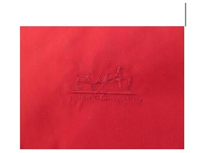 Hermès NEUF HOUSSE DE SELLE HERMES CHEVAUX EN POLYESTER ROUGE NEW RED SADDLE COVER - vue 3