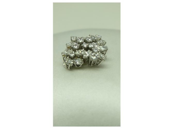 Autre Marque Franco Pianegonda Diamantring aus 18 Karat Weißgold Gold hardware - Ansicht 2
