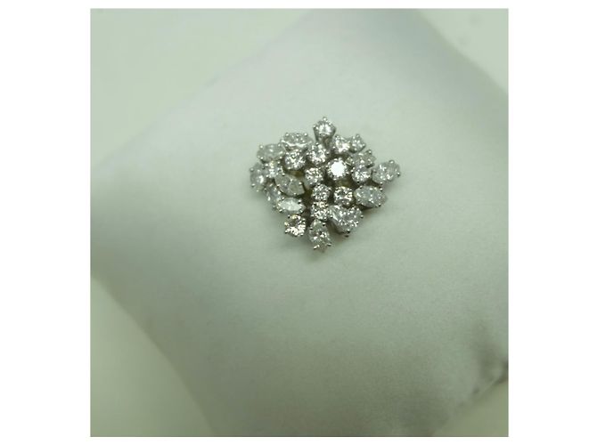 Autre Marque Franco Pianegonda Diamantring aus 18 Karat Weißgold Gold hardware - Ansicht 5