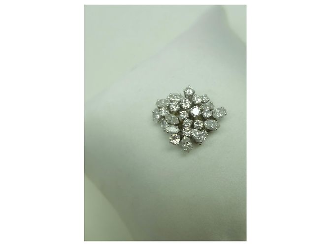 Autre Marque Franco Pianegonda Diamantring aus 18 Karat Weißgold Gold hardware - Ansicht 6