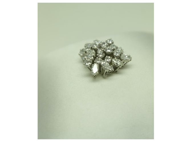 Autre Marque Franco Pianegonda Diamantring aus 18 Karat Weißgold Gold hardware - Ansicht 7