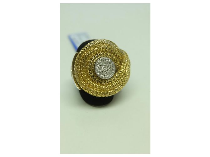 Autre Marque Anello Franco Pianegonda in oro argento e diamanti Gold hardware - vista 5