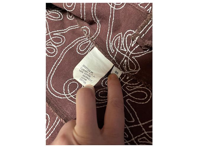 Fendissime Jacke aus Baumwolle Braun im Jeans-Stil mit Webmuster - Ansicht 3