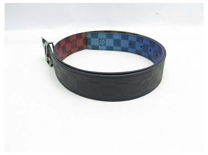 NUEVO CINTURÓN LOUIS VUITTON DAMIER RAINBOW T95 HEBILLA DE CINTURÓN REVERSIBLE LV Multicolor - vista 4