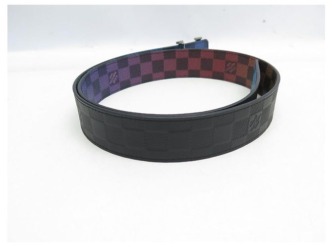 NUEVO CINTURÓN LOUIS VUITTON DAMIER RAINBOW T95 HEBILLA DE CINTURÓN REVERSIBLE LV Multicolor - vista 5