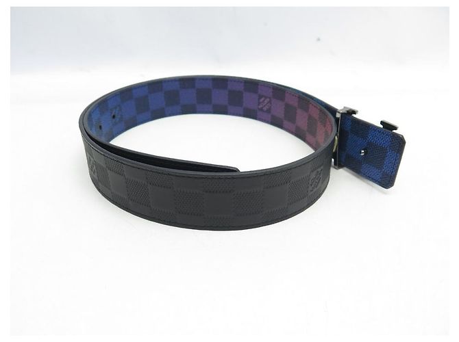NUEVO CINTURÓN LOUIS VUITTON DAMIER RAINBOW T95 HEBILLA DE CINTURÓN REVERSIBLE LV Multicolor - vista 6