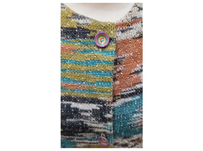 Missoni gefütterte Gesichtsjacke Mehrfarben - Ansicht 5