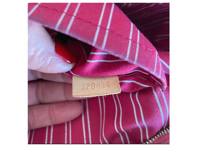 Borsa a mano Louis Vuitton Antigua Rosa in tessuto - vista 10
