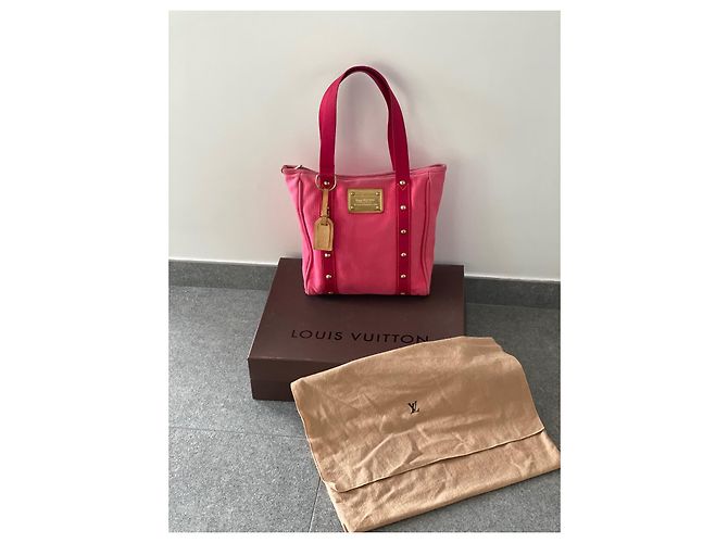 Borsa a mano Louis Vuitton Antigua Rosa in tessuto - vista 3