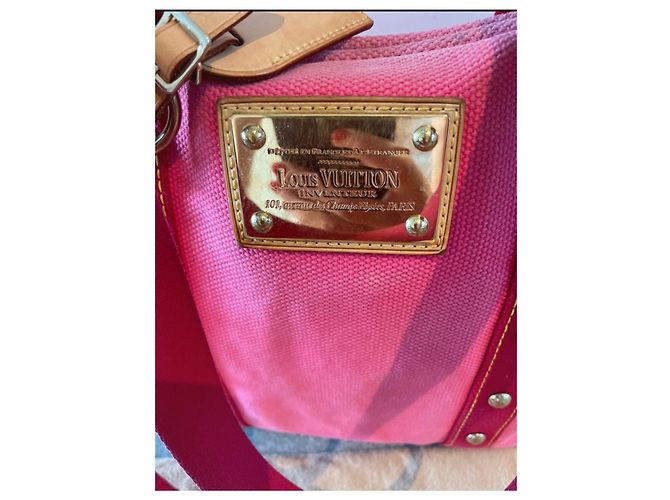 Borsa a mano Louis Vuitton Antigua Rosa in tessuto - vista 5