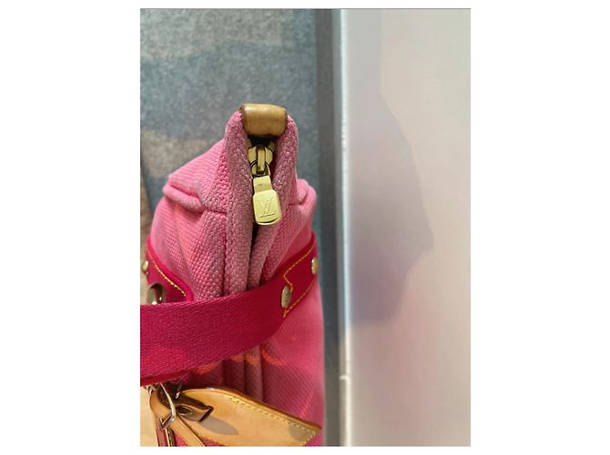 Borsa a mano Louis Vuitton Antigua Rosa in tessuto - vista 7
