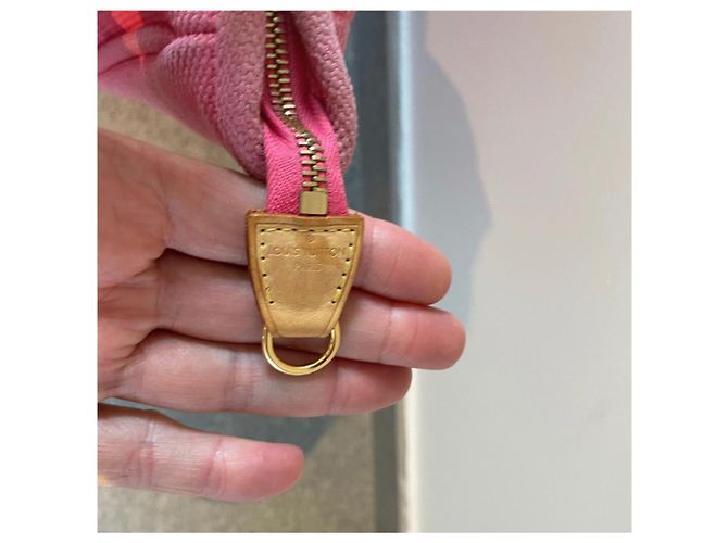 Borsa a mano Louis Vuitton Antigua Rosa in tessuto - vista 8
