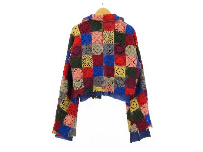 *COMME des GARCONS Comme Comcons Jacke Knit Patchwork Cut Off Mehrfarben - Ansicht 2
