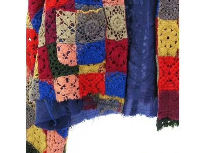 *COMME des GARCONS Comme Comcons Jacke Knit Patchwork Cut Off Mehrfarben - Ansicht 4