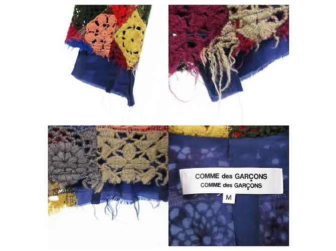 *COMME des GARCONS Comme Comcons Jacke Knit Patchwork Cut Off Mehrfarben - Ansicht 8