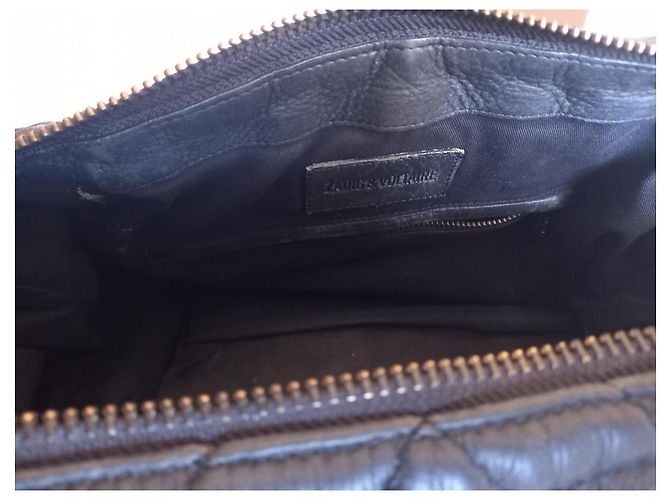 Zadig & Voltaire Sunny Medium gesteppte Leder Handtasche Schwarz - Ansicht 3
