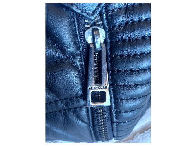 Zadig & Voltaire Sunny Medium gesteppte Leder Handtasche Schwarz - Ansicht 4