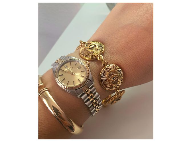 Vintage Chanel-Armband Golden - Ansicht 6