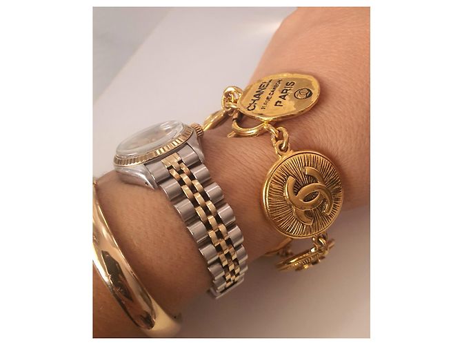 Vintage Chanel-Armband Golden - Ansicht 8