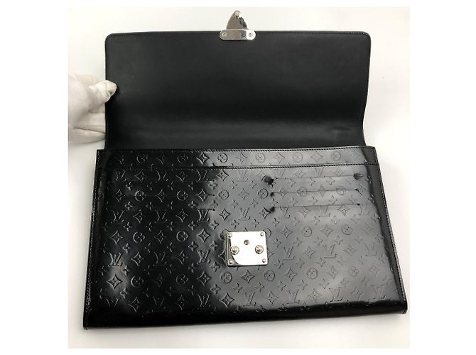 Louis Vuitton Monogramma Glace Anouchka GM M92229 Nero - vista 12